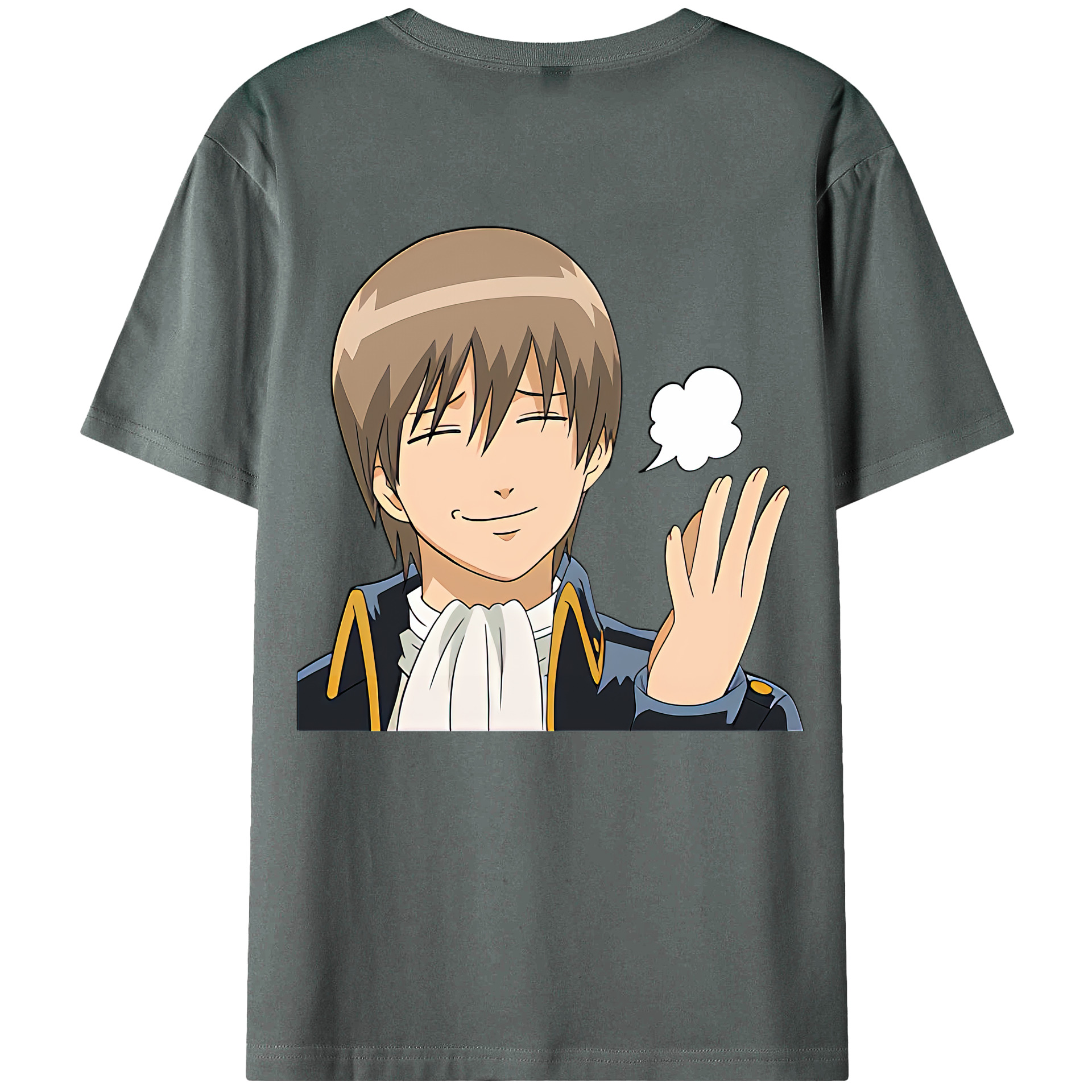（画像用） ぎんたま 坂田銀時（さかたぎんとき） 神楽 志村新八（しむら しんぱち） GINTAMA Sakata Gintoki Kagura Shimura Shinpachi 綿100％ メンズ半袖Tシャツ（バックプリント） 通気性